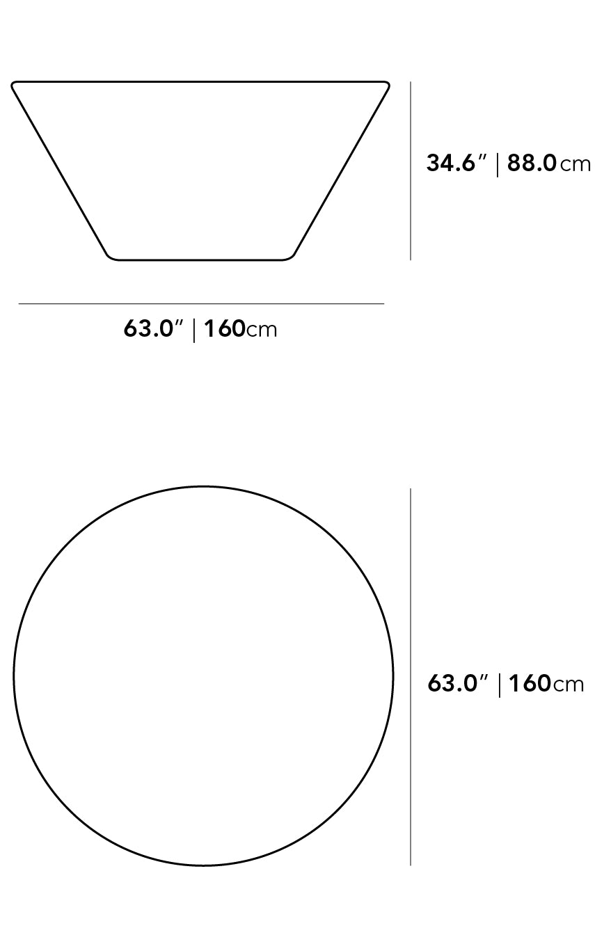 63" Outdoor Dining Table Cover