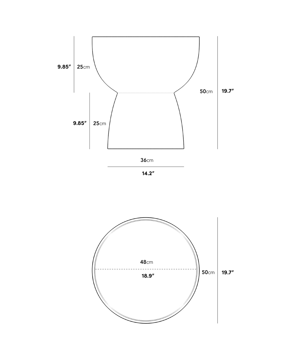 Maria Side Table - Multiple Options Available