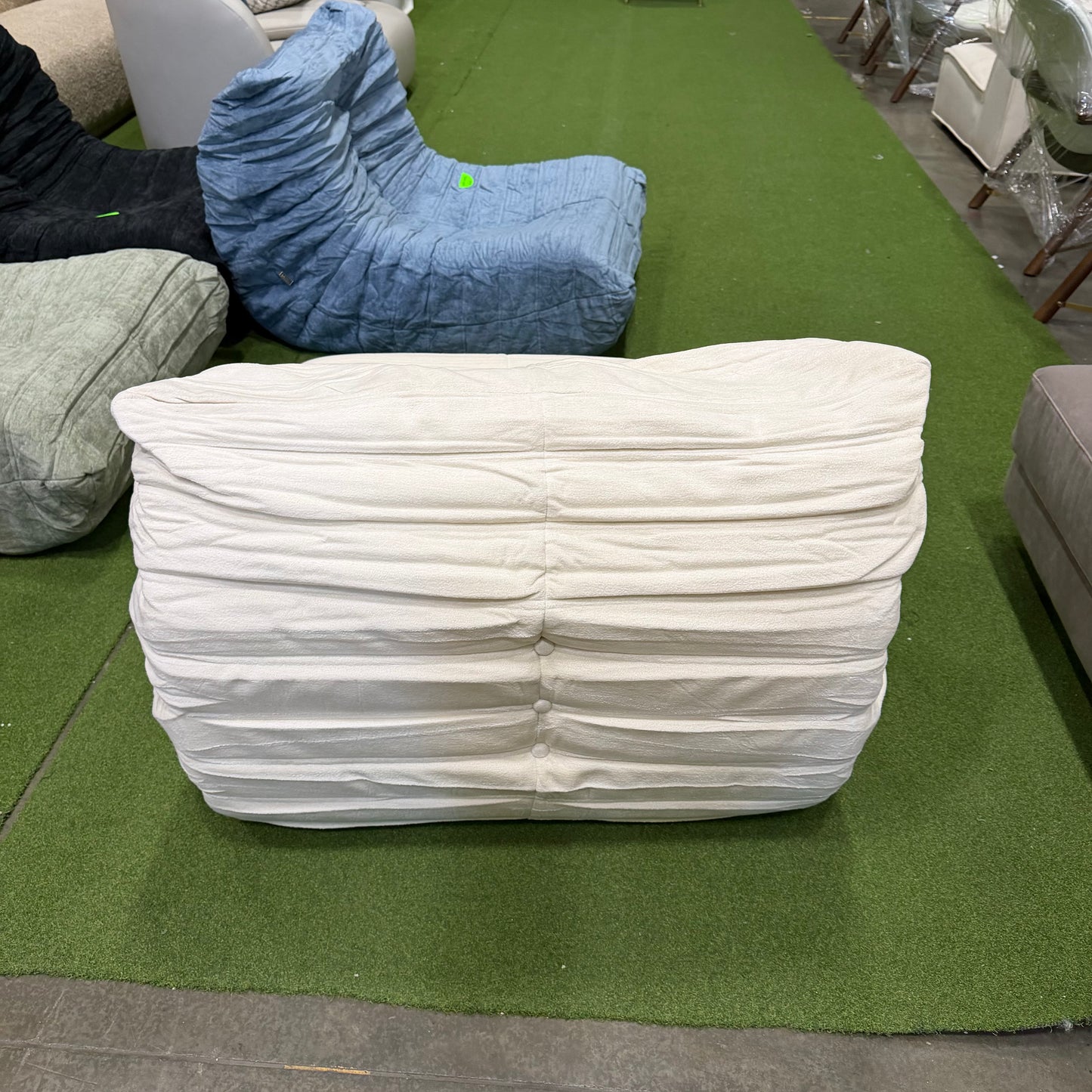 Mod1973 Lounge Chair - Chenille Weave: Cream