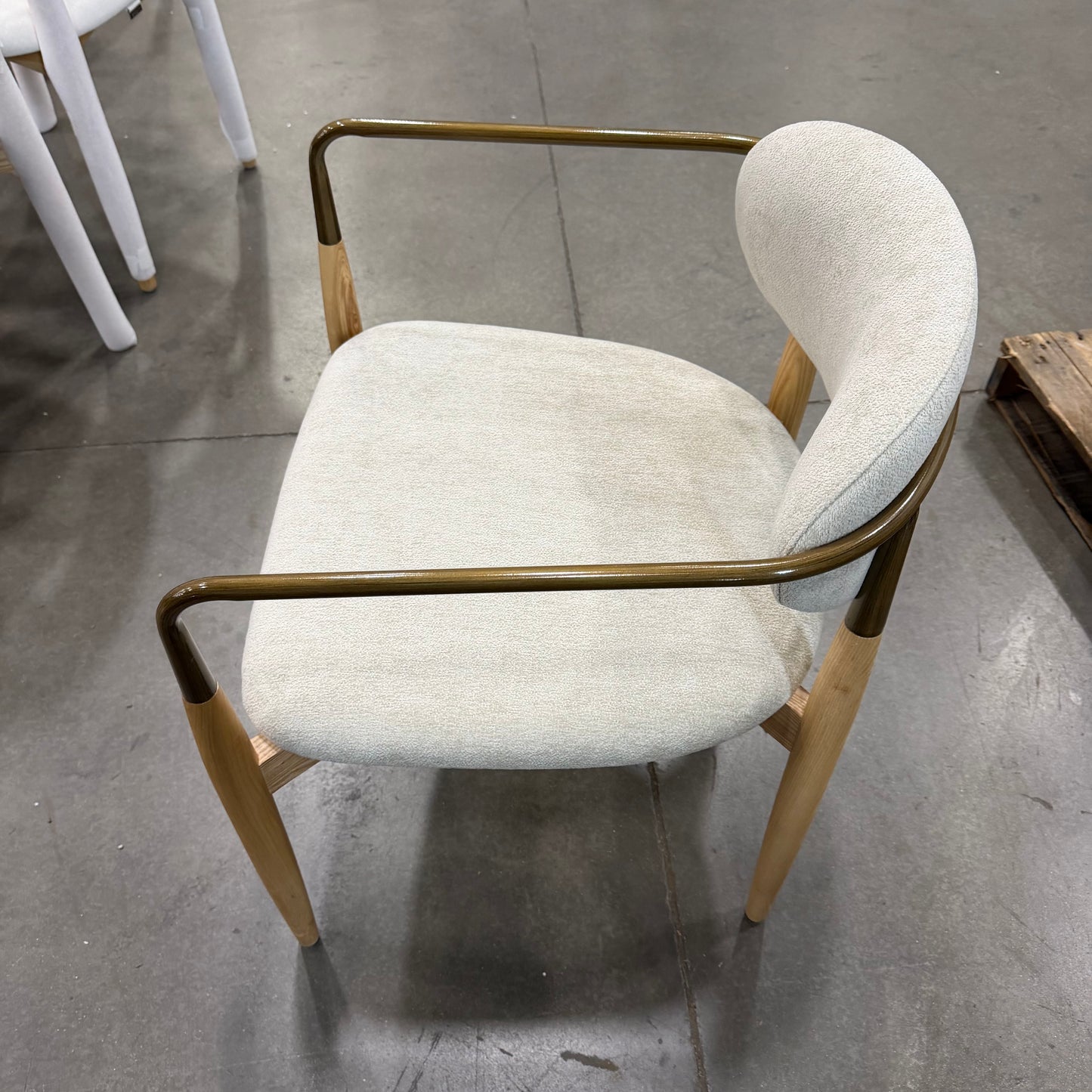 Mira Armchair - Chenille Weave: Stone
