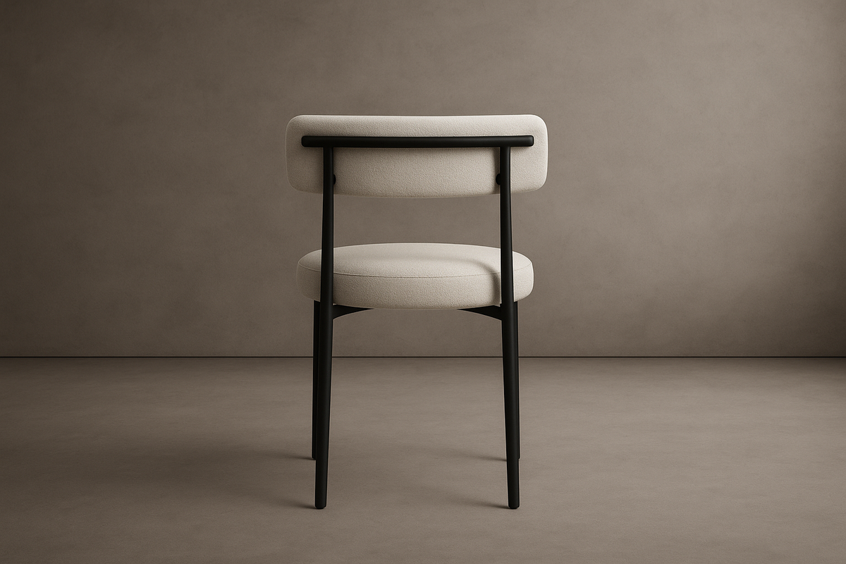 Luna Dining Chair - Modern Felt: Nimbus