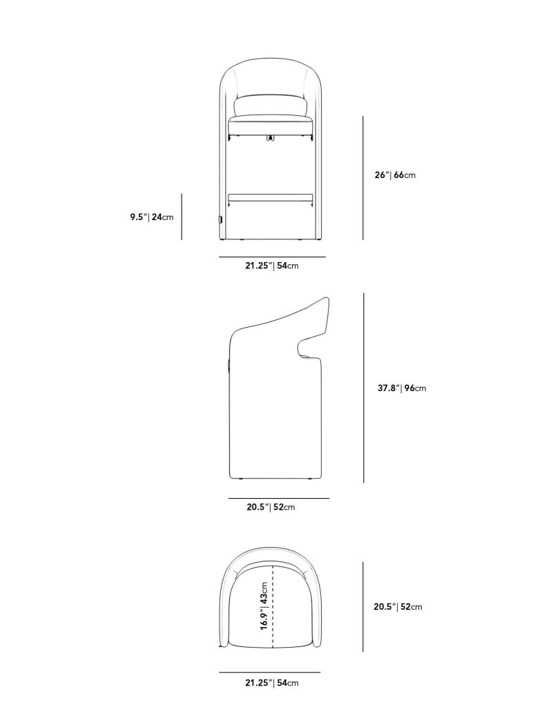 Rhea Counter Stool - Multiple Options Available