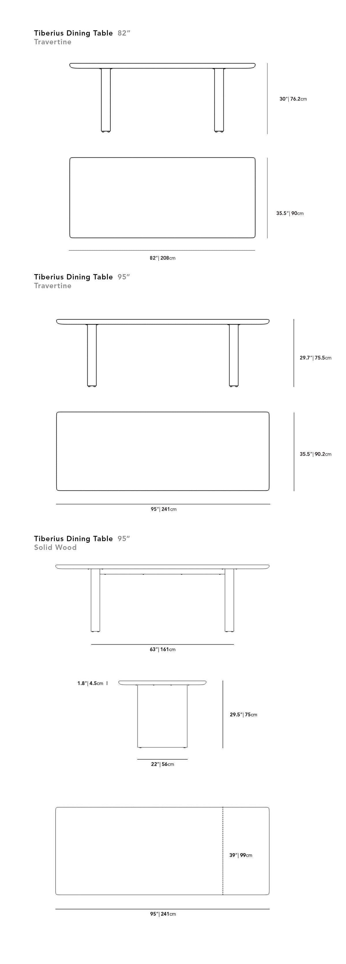Tiberius Table - Multiple Options Available