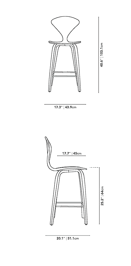 Norman Counter Stool - Natural Oak
