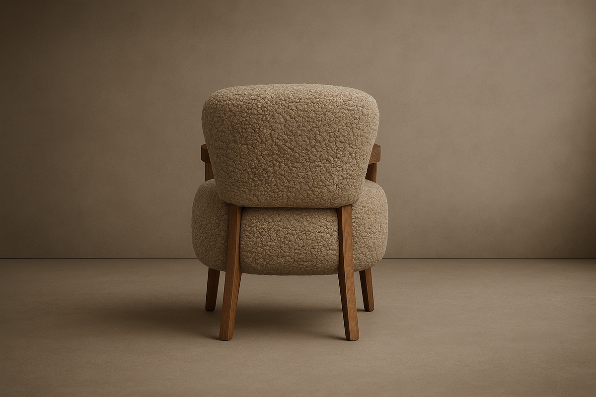 Cabana Armchair - Shearling: Mistral