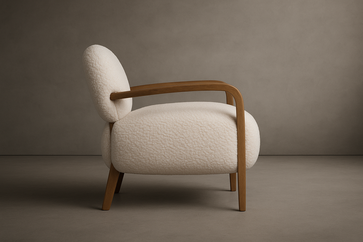 Cabana Armchair - Shearling: Ivory