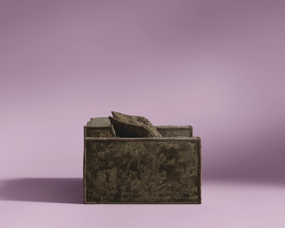 M1 Sofa Loveseat - Shearling: Espresso