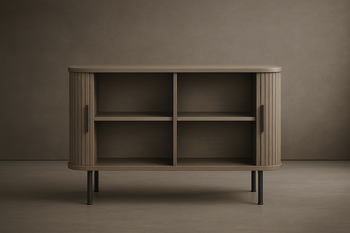 Edge Line Sideboard - Grey Oak, 39in