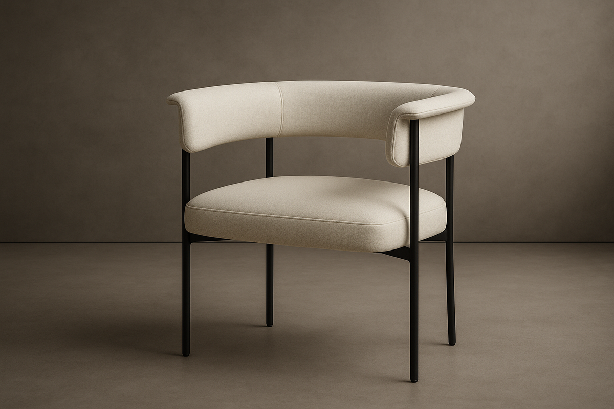 Elysian Dining Chair - Modern Felt: Nimbus