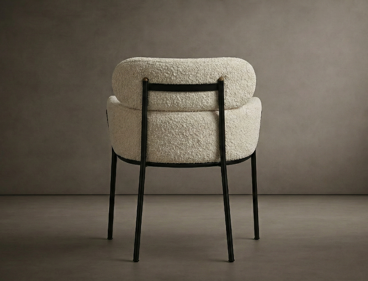 Napa Dining Chair - Bouclé: Opal