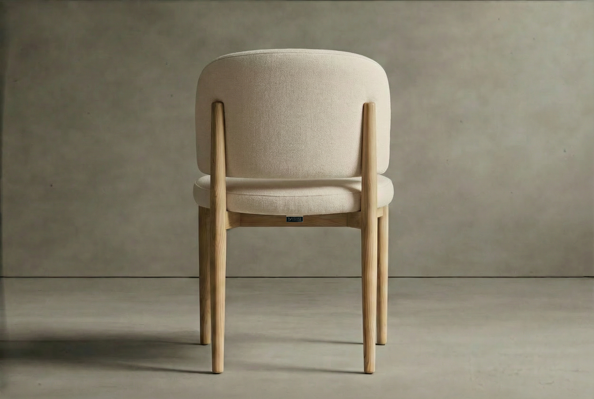 Loren Side Chair - Modern Felt: Nimbus, Natural Finish