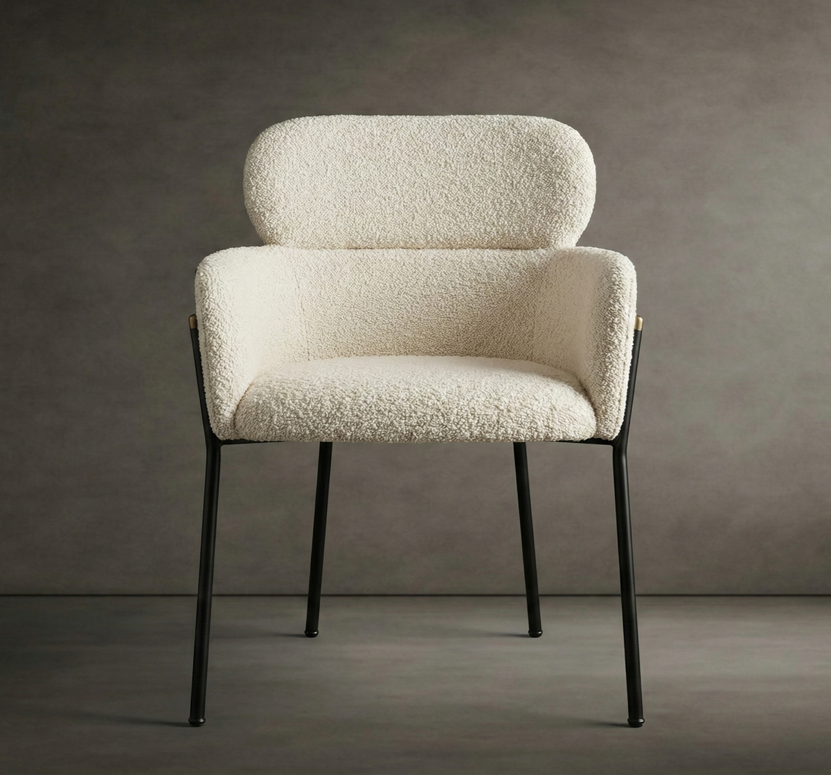 Napa Dining Chair - Bouclé: Opal