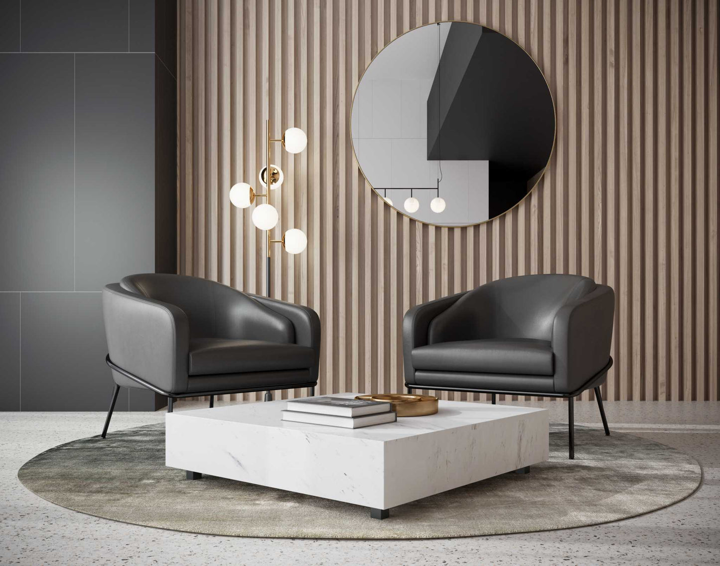 Mila Mirror - Brass