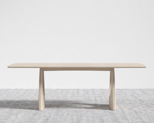 Arco Extendable Dining Table - Washed Natural Oak Veneer, Straight Grain