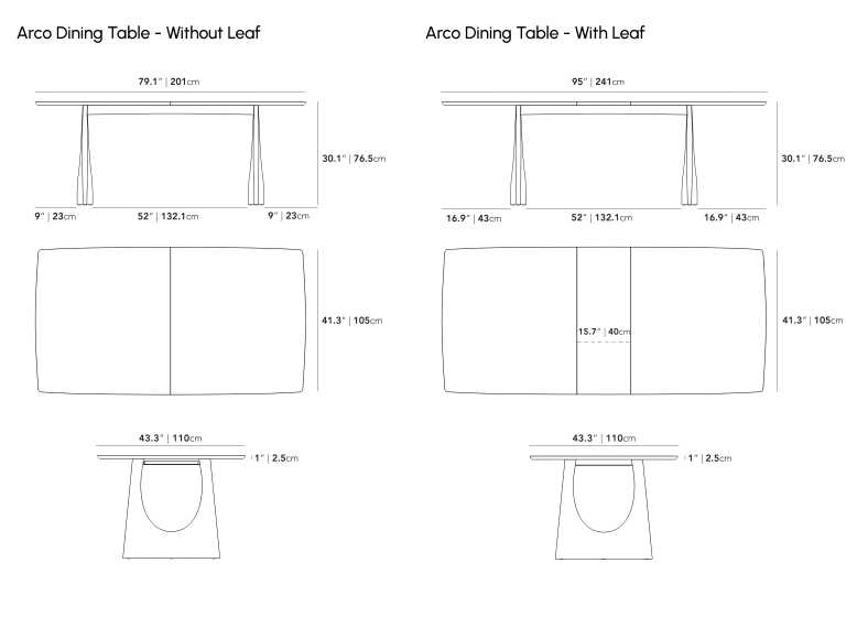 Arco Extendable Dining Table - Washed Natural Oak Veneer, Straight Grain
