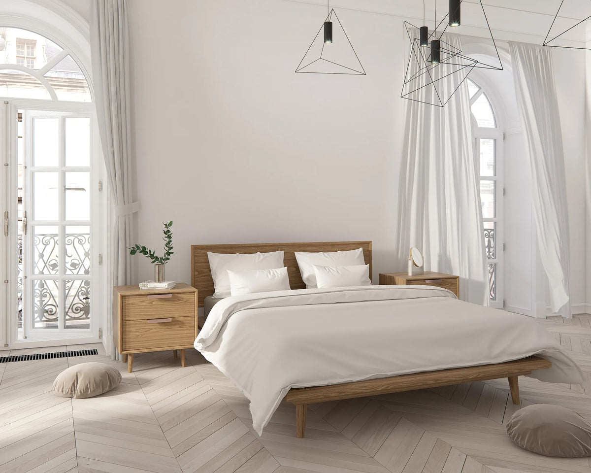 Asher Bed - Ash Veneer - Multiple Options Available