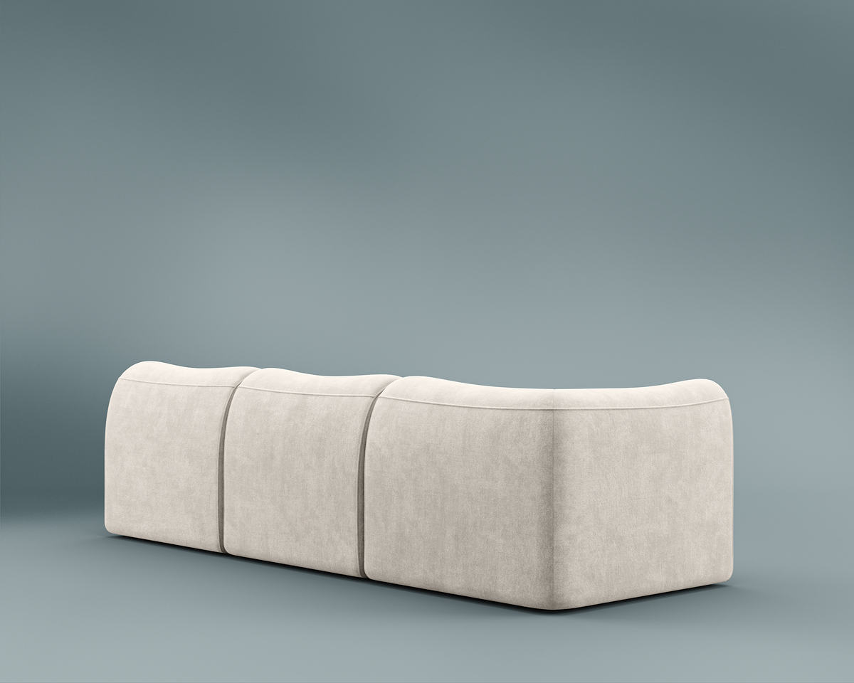 Atelier Sofa Sectional - Performance Weave: Helium Cloud
