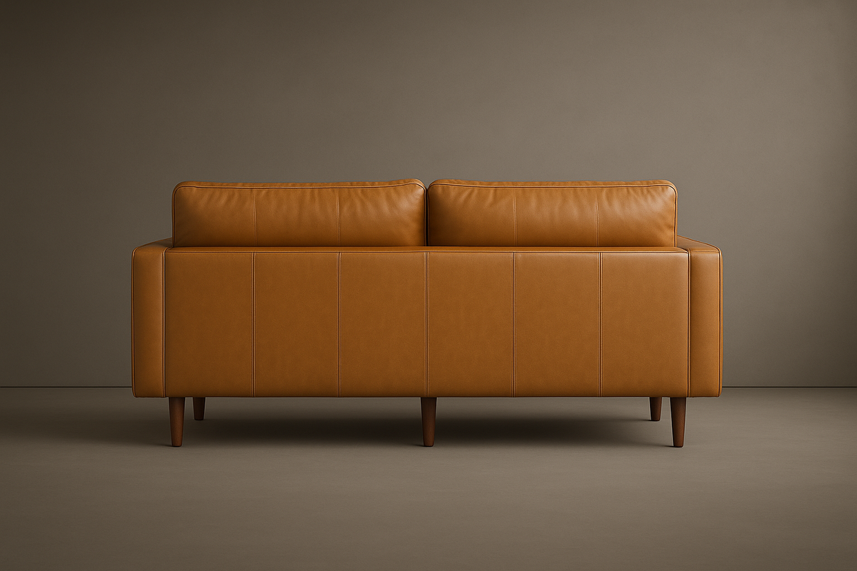 Beaumont Loveseat - Microfiber Leather: Amber