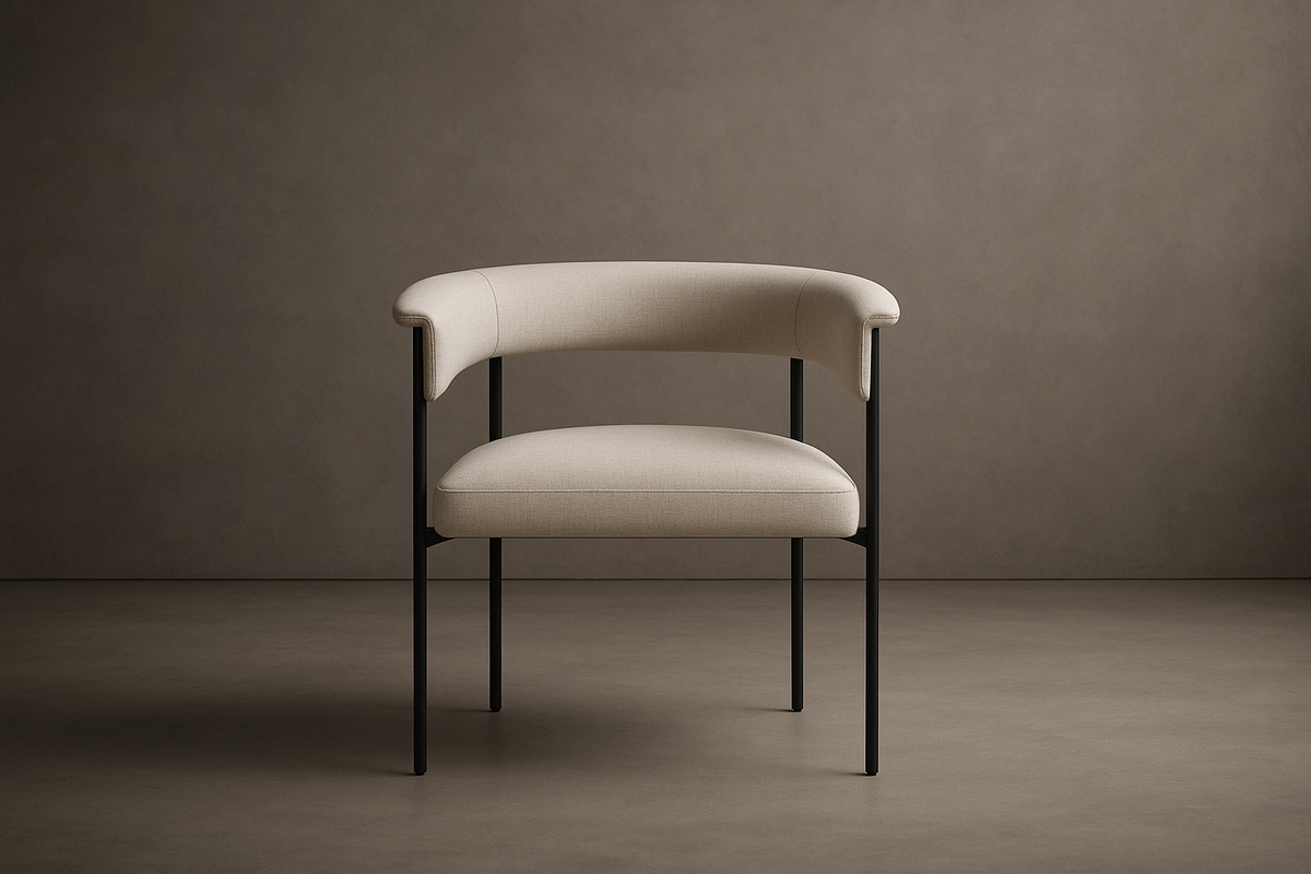 Elysian Dining Chair - Modern Felt: Nimbus