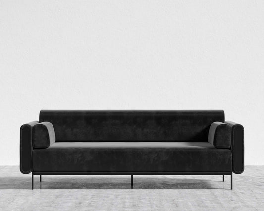 Dante Sofa - Plush Velvet: Black