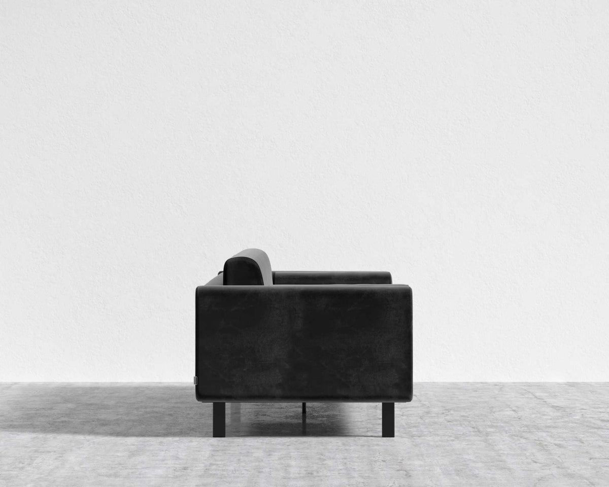 Dante Sofa - Plush Velvet: Black
