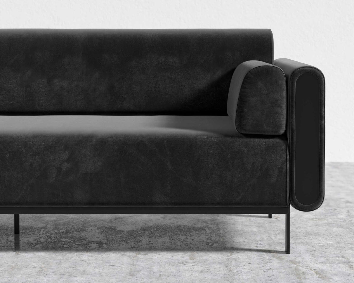 Dante Sofa - Plush Velvet: Black