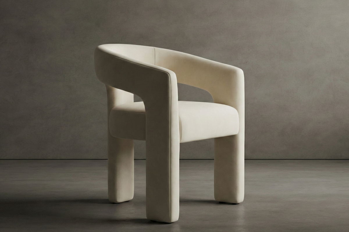 Form Dining Chair - Chenille Weave: Cream