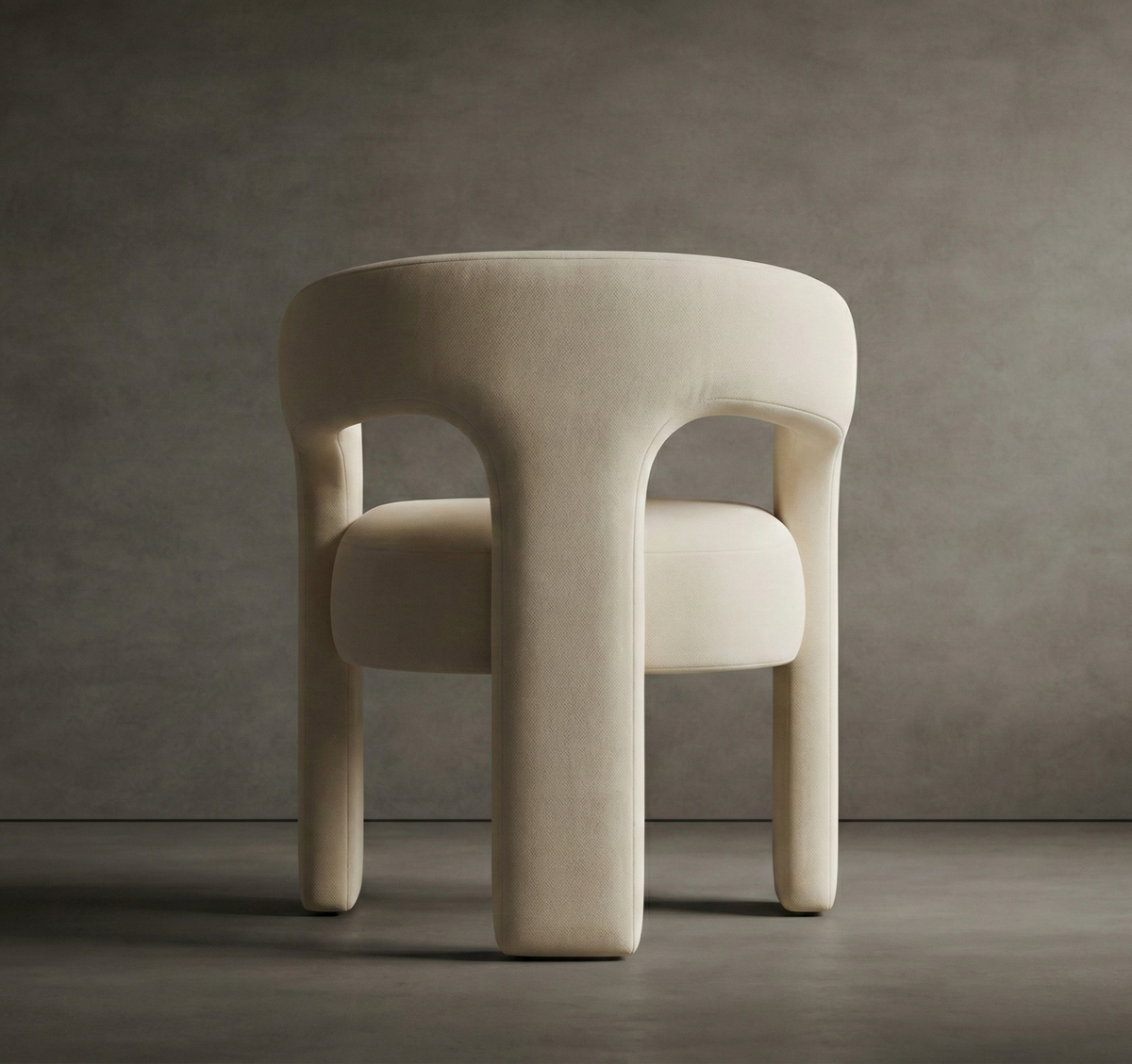 Form Dining Chair - Chenille Weave: Cream