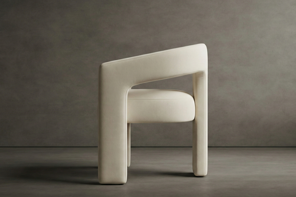 Form Dining Chair - Chenille Weave: Cream