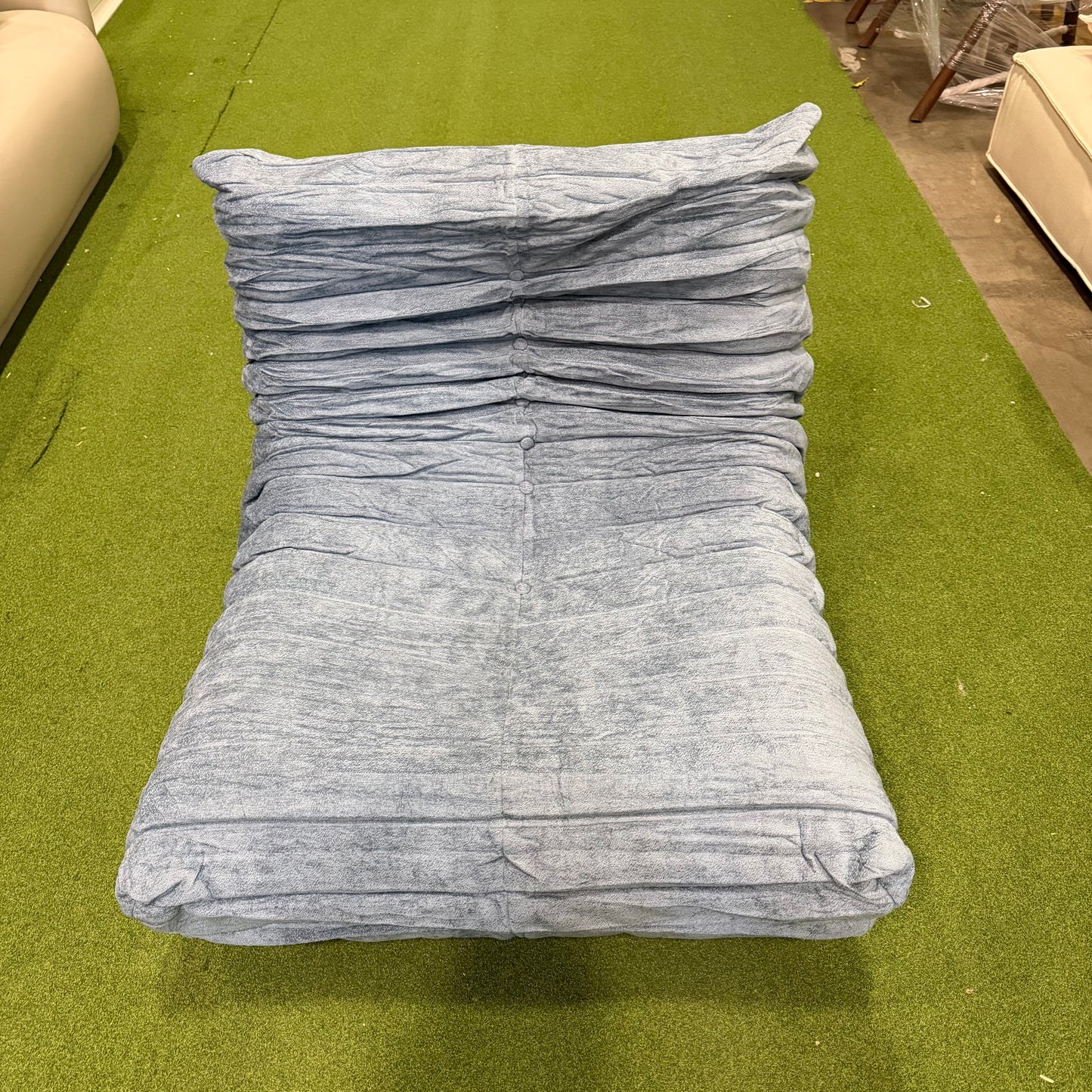 Mod1973 Lounge Chair - Chenille Weave: Cobalt