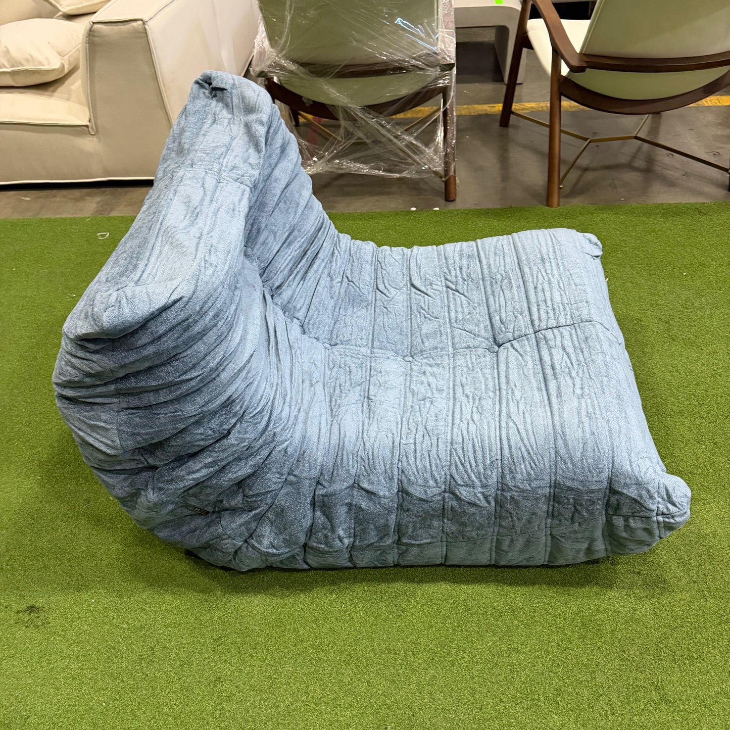 Mod1973 Lounge Chair - Chenille Weave: Cobalt