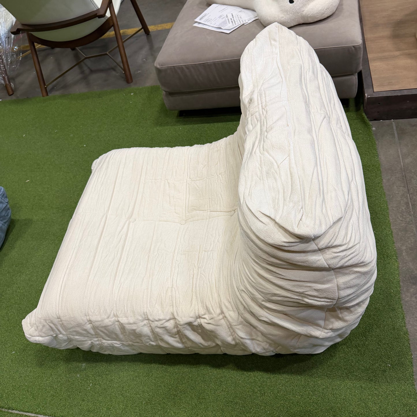 Mod1973 Lounge Chair - Chenille Weave: Cream