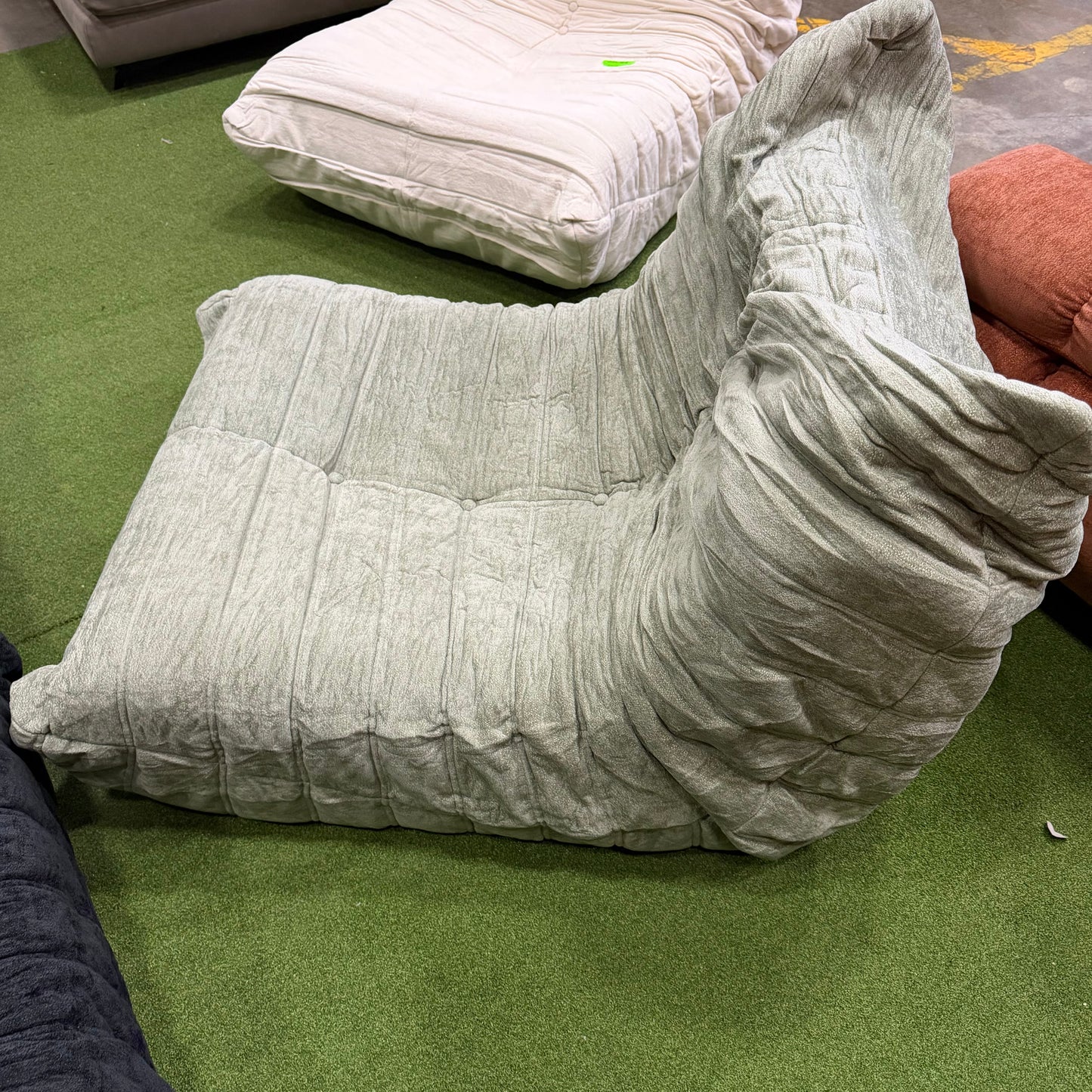Mod1973 Lounge Chair - Chenille Weave: Mint