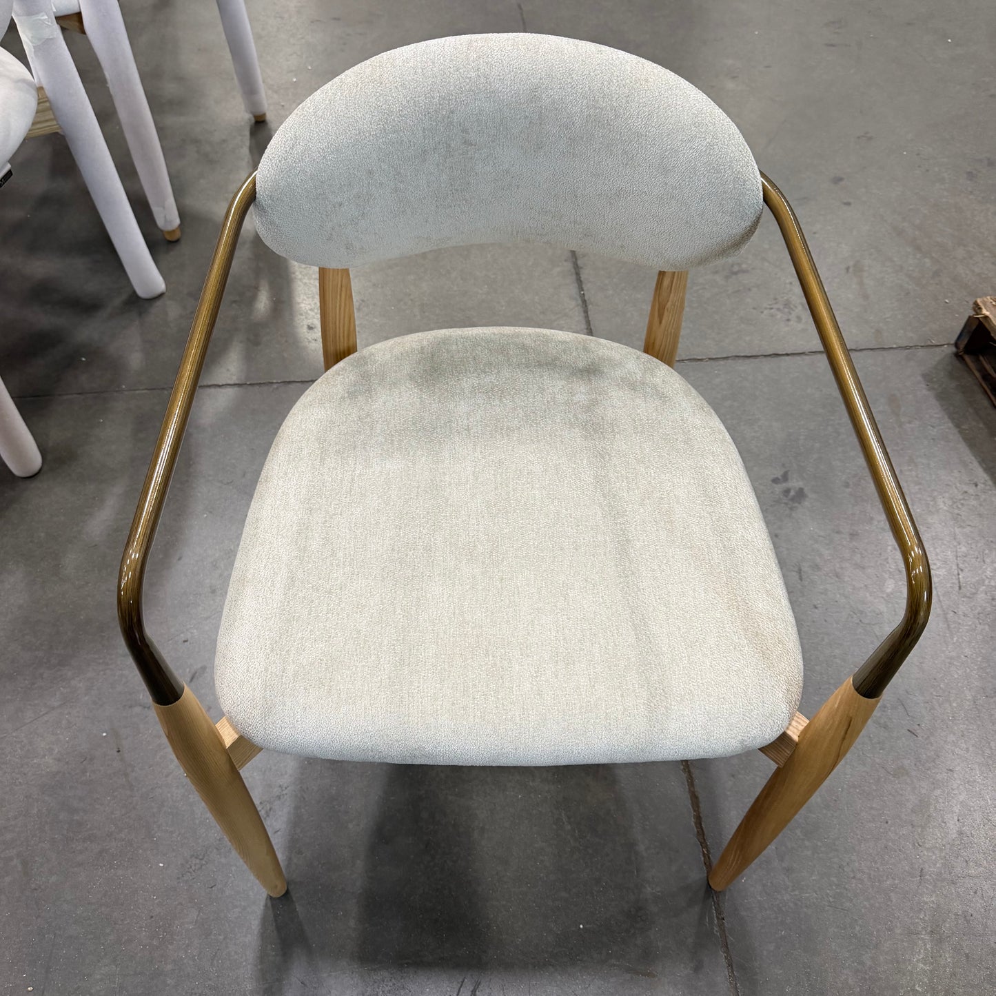 Mira Armchair - Chenille Weave: Stone