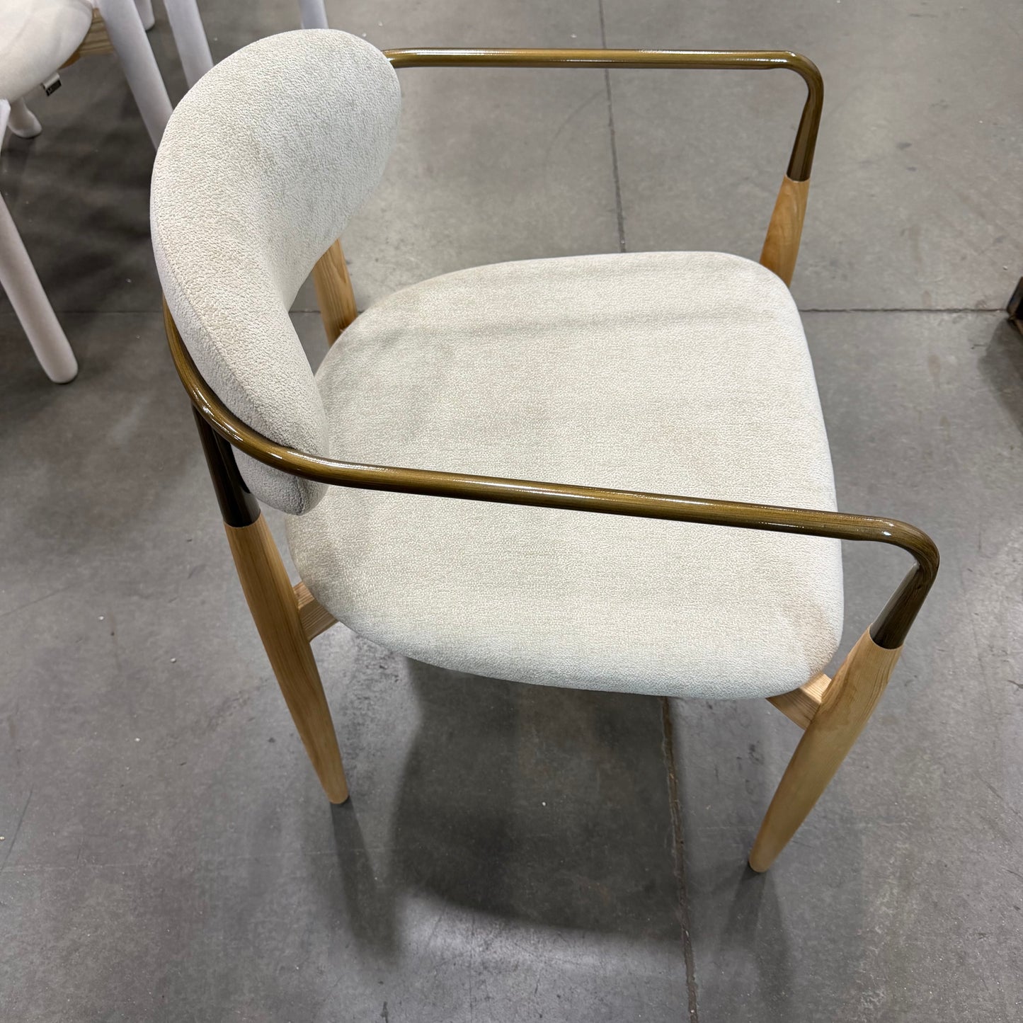 Mira Armchair - Chenille Weave: Stone