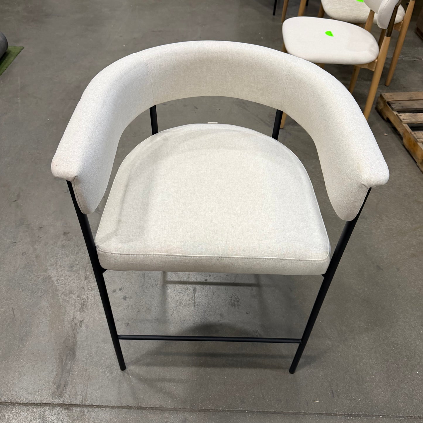 Elysian Counter Stool - Modern Felt: Nimbus