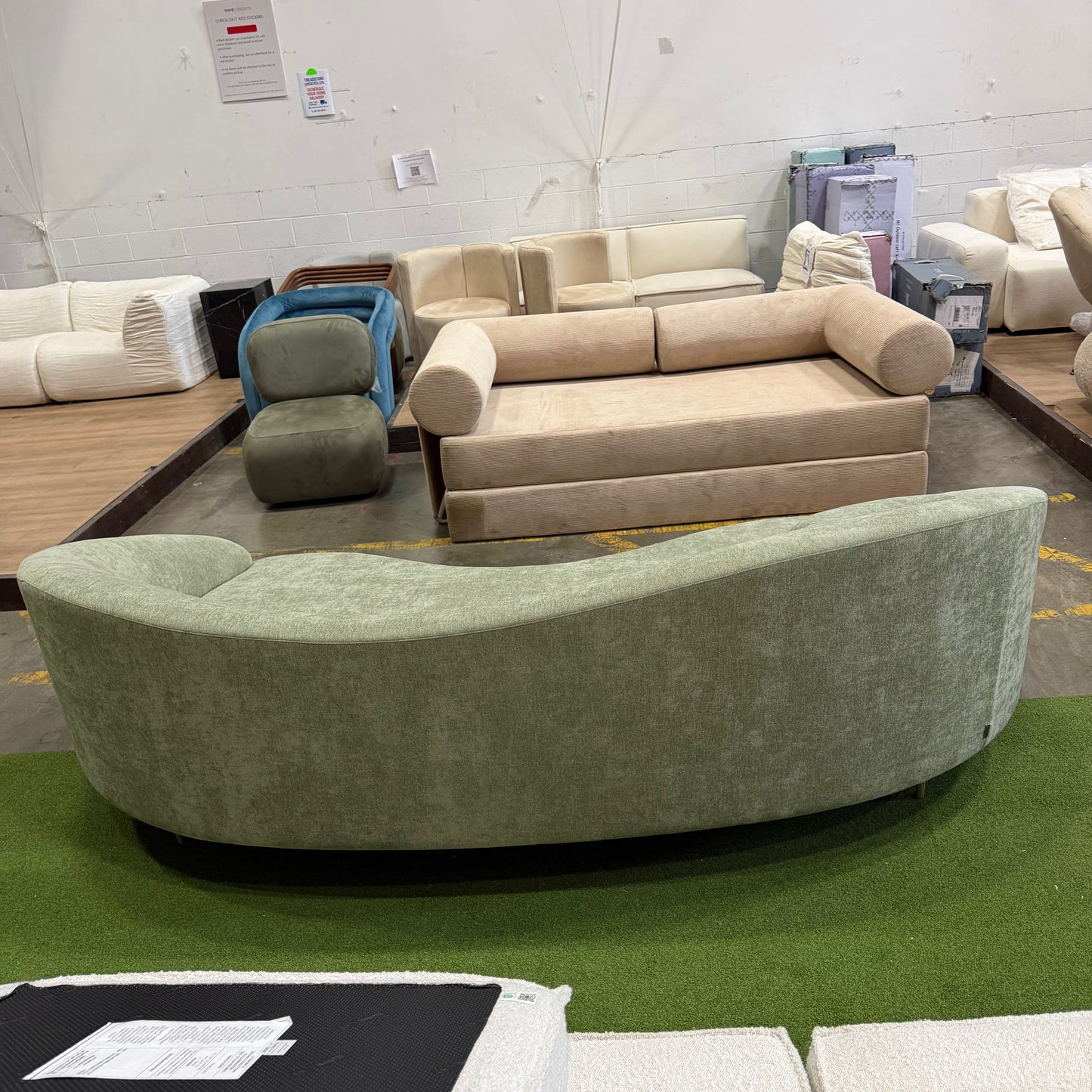 Crescent Sofa - Multiple Options Available