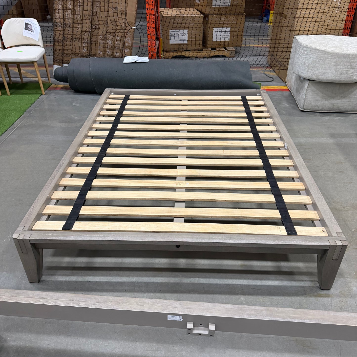 Sabi Bed - Queen, Grey Oak Veneer