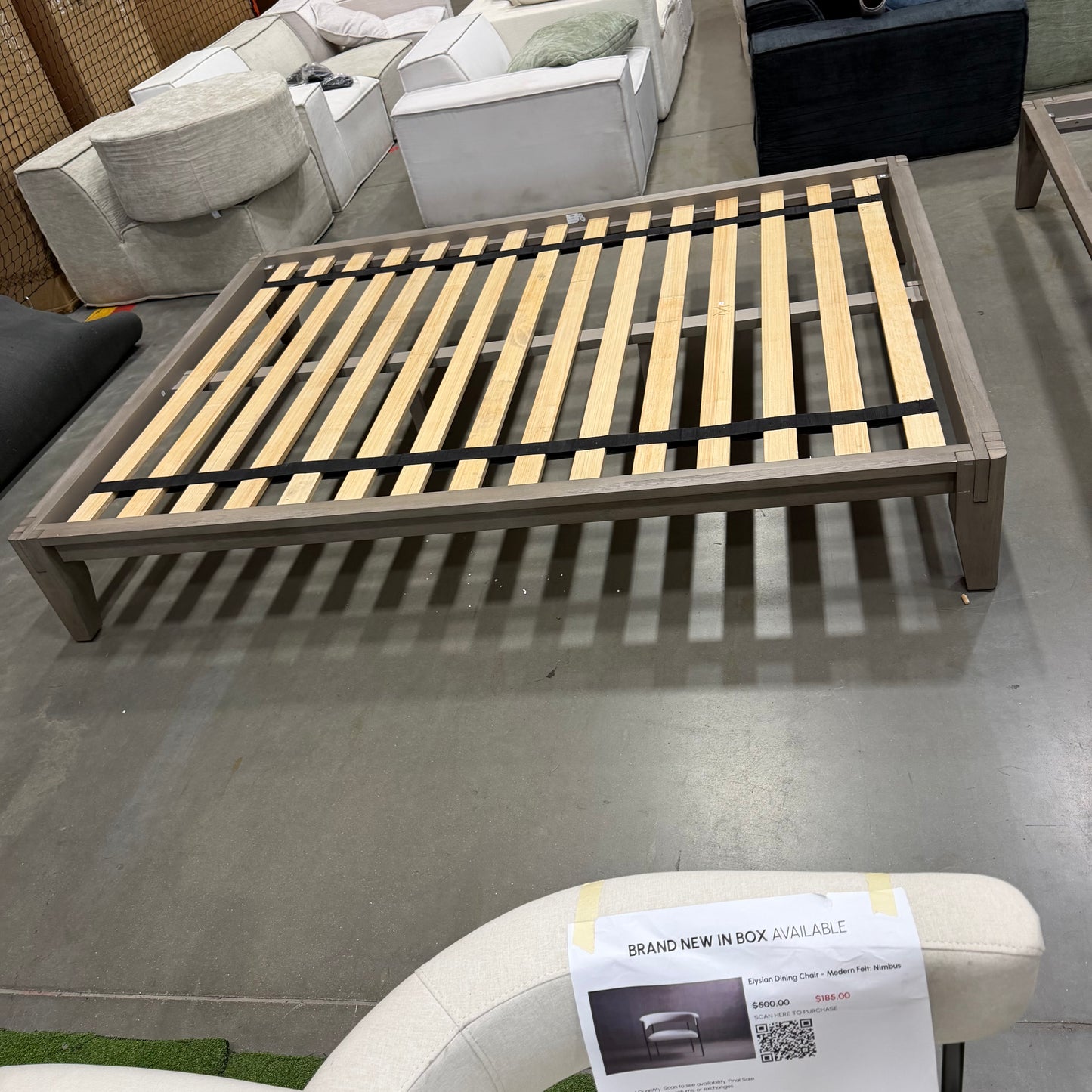 Sabi Bed - Queen, Grey Oak Veneer