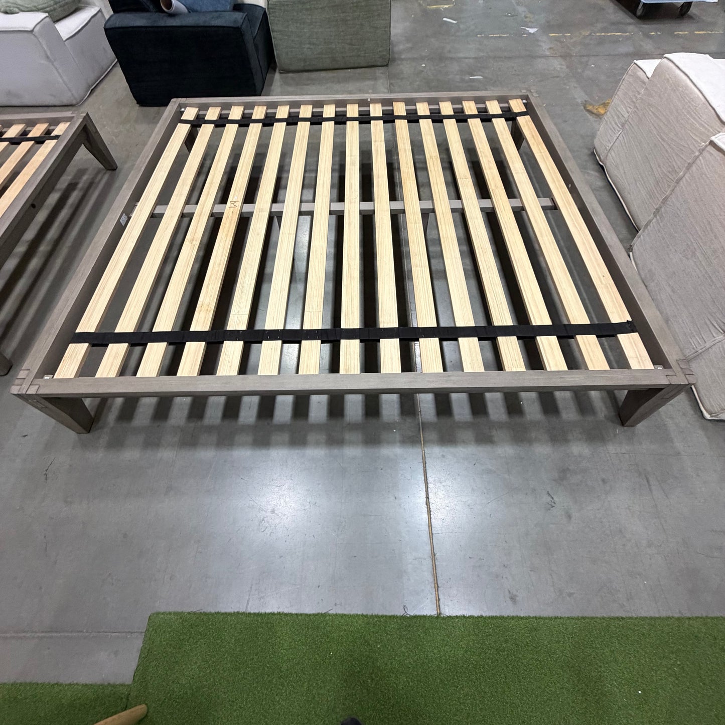Sabi Bed - King, Grey Oak Veneer