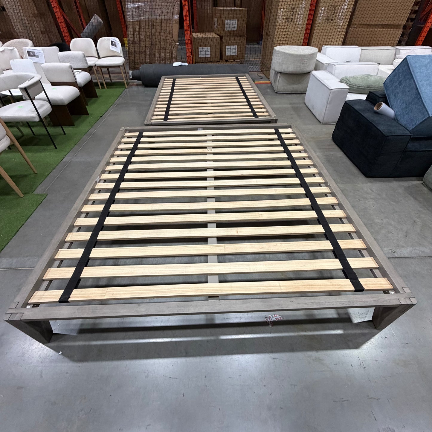 Sabi Bed - King, Grey Oak Veneer