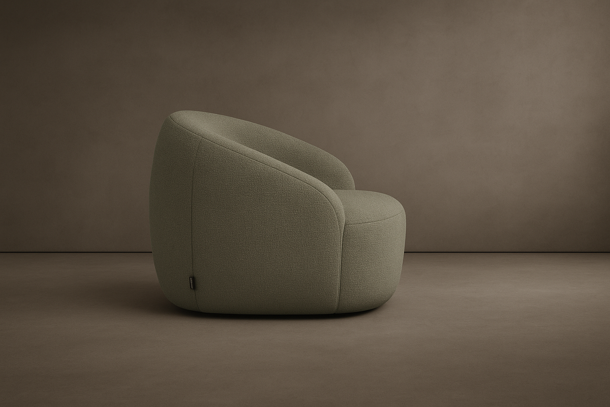 Isla Lounge Chair - Chenille Weave: Mint