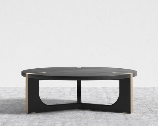Julius Coffee Table - Black Oak Veneer, 50in