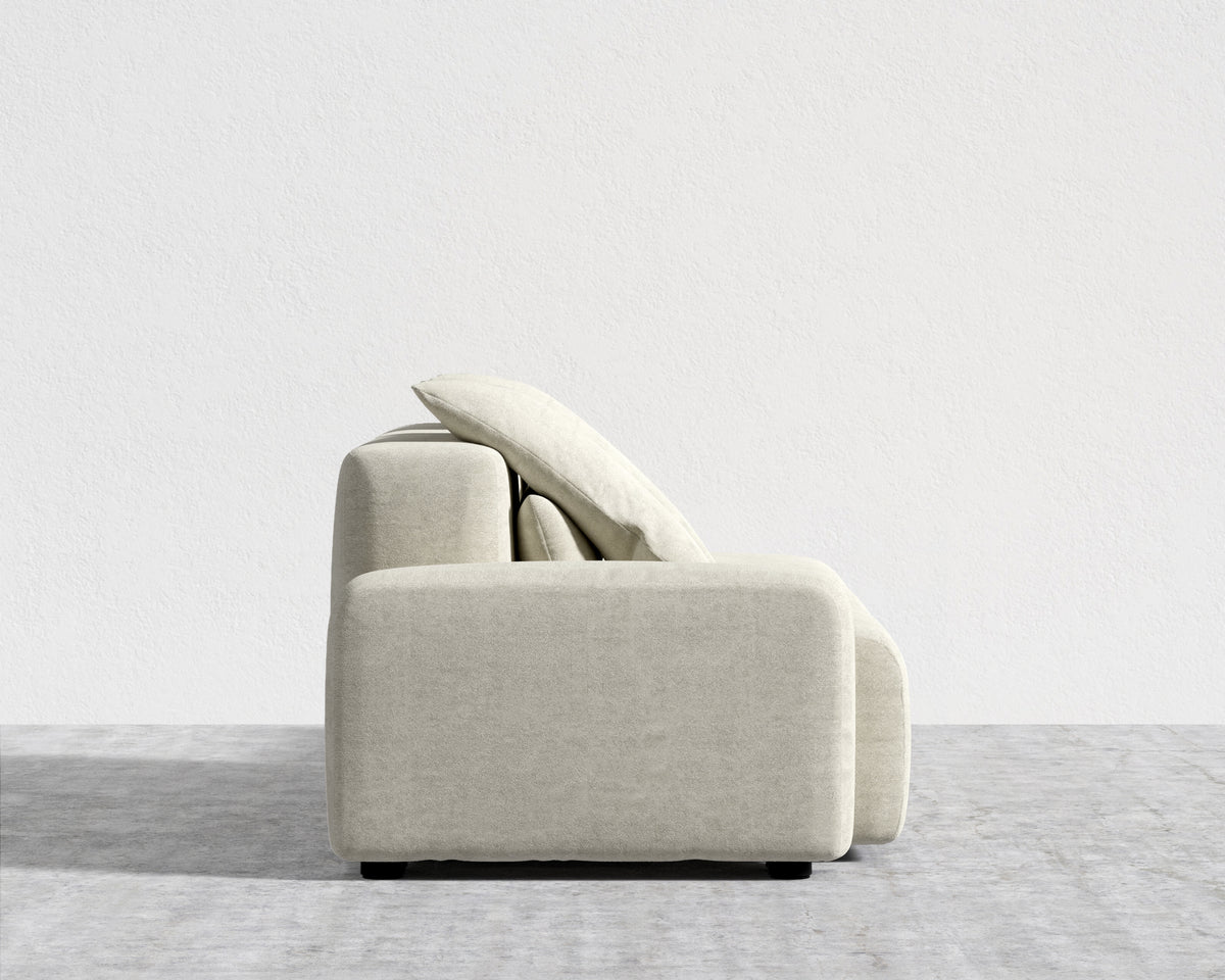 Kaye Open End Sofa L - Essential Cloud Weave: Birch