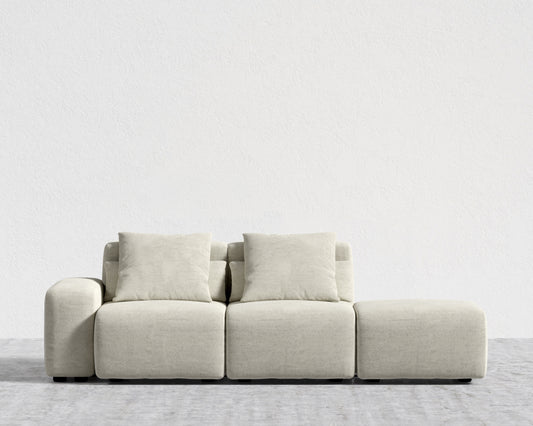 Kaye Open End Sofa S - Essential Cloud Weave: Birch