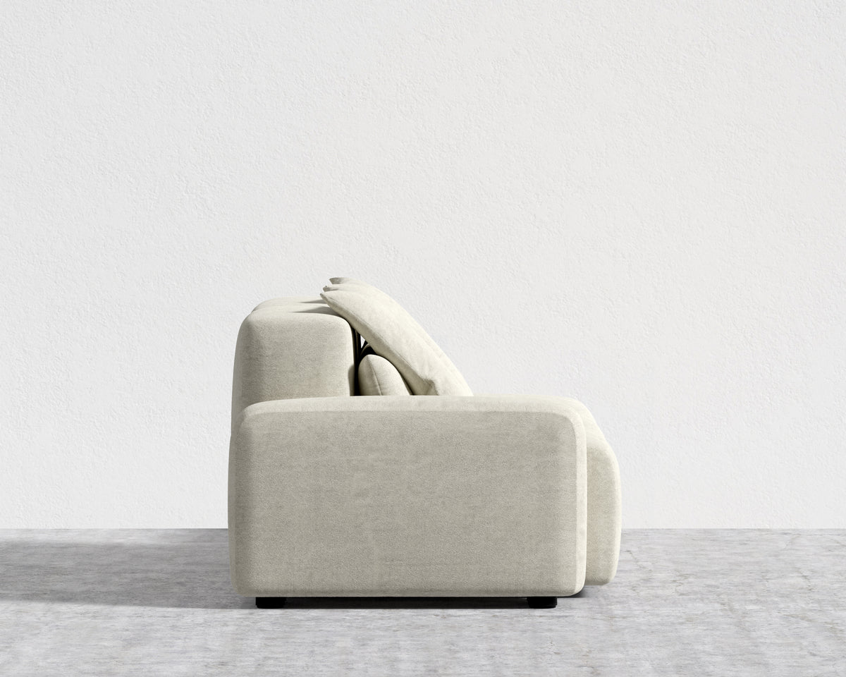 Kaye Open End Sofa S - Essential Cloud Weave: Birch