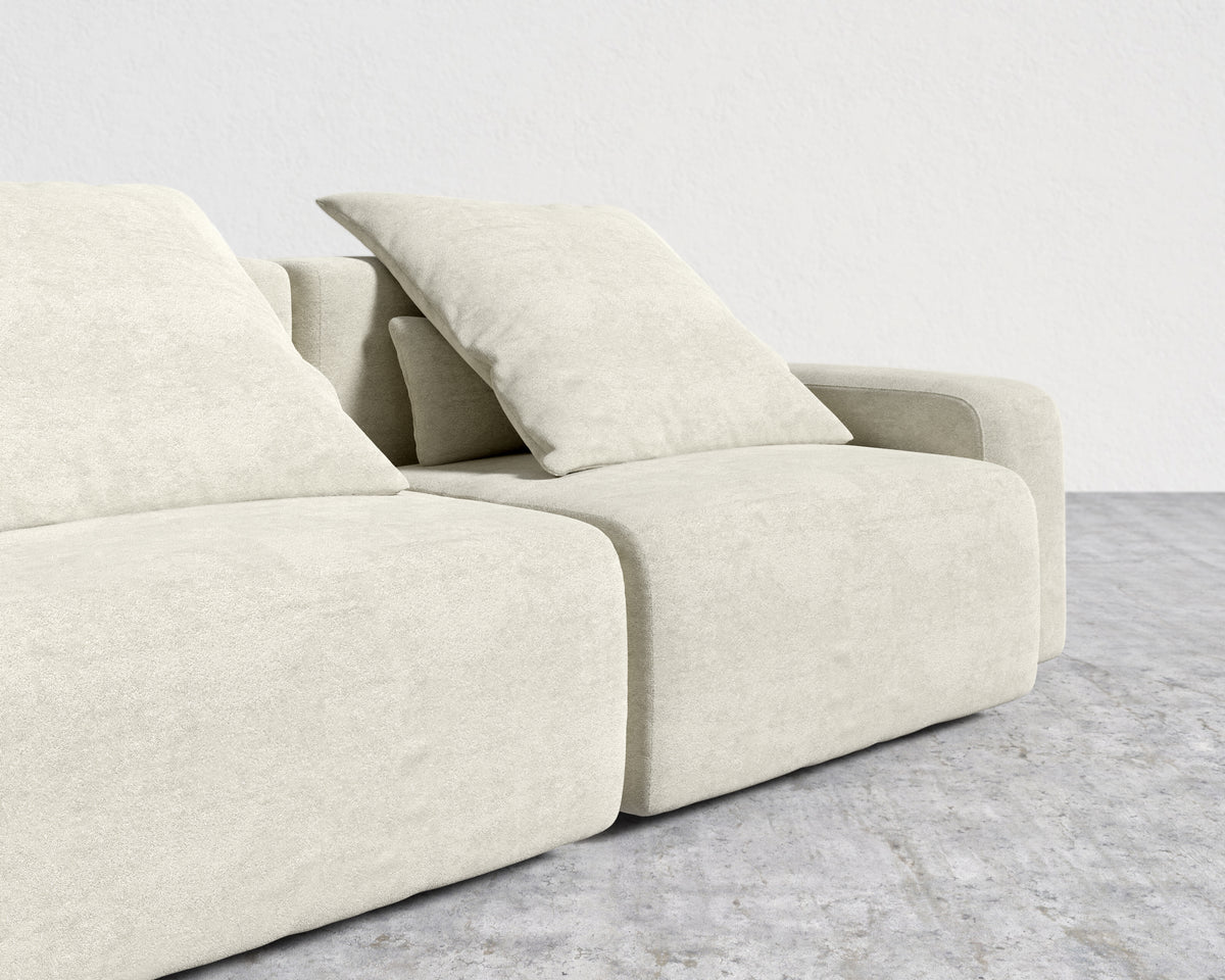 Kaye Sofa L - Essential Cloud Weave: Birch