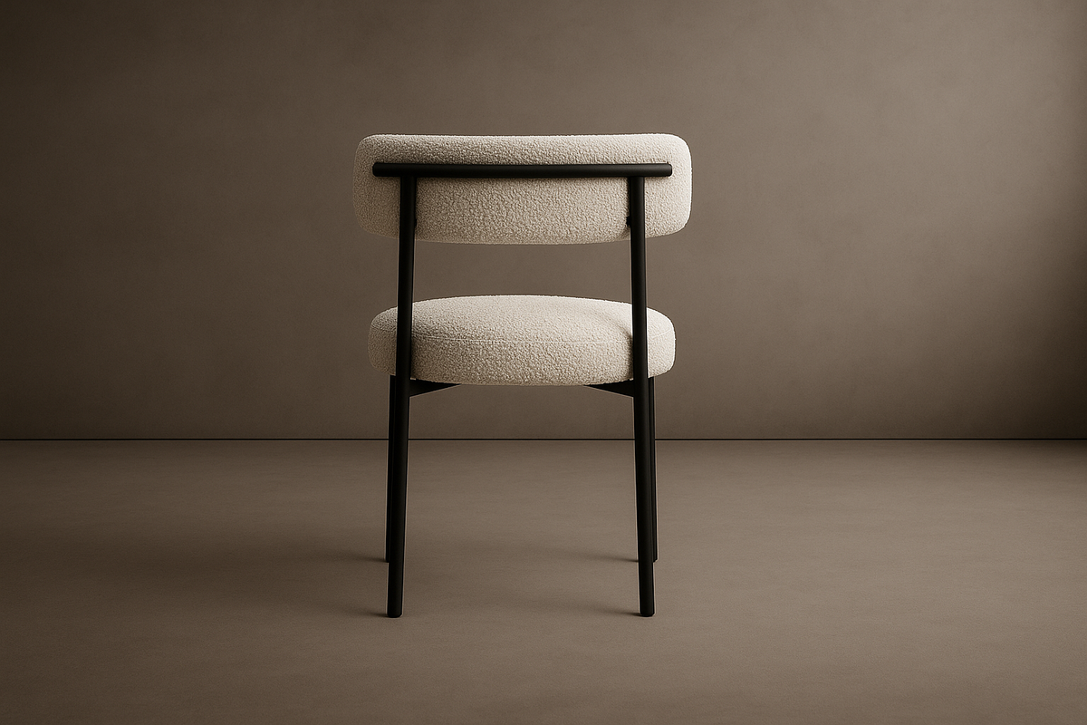 Luna Dining Chair - Bouclé: Opal