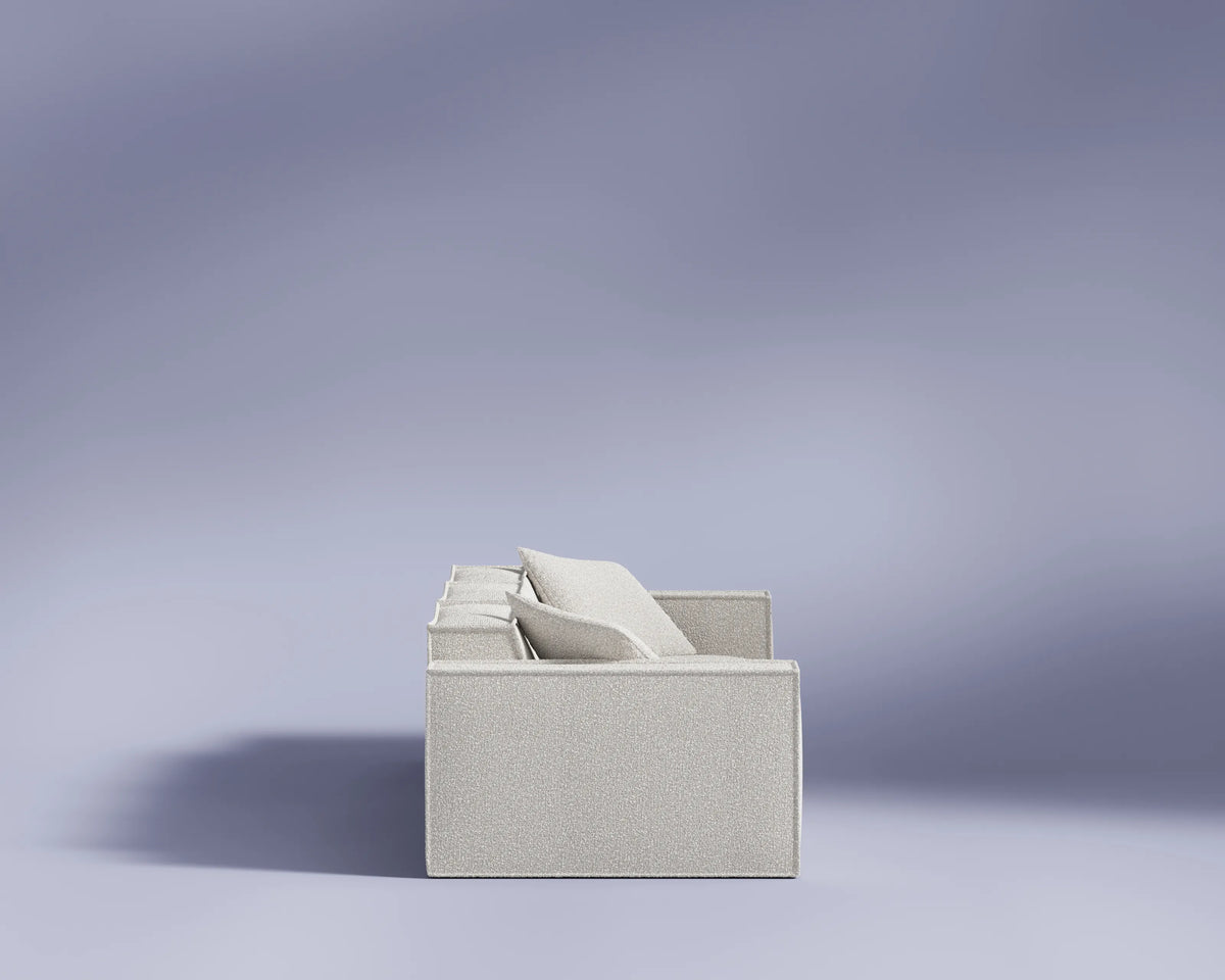 M1 Sofa Three Seater - Chatou Bouclé: Pearl