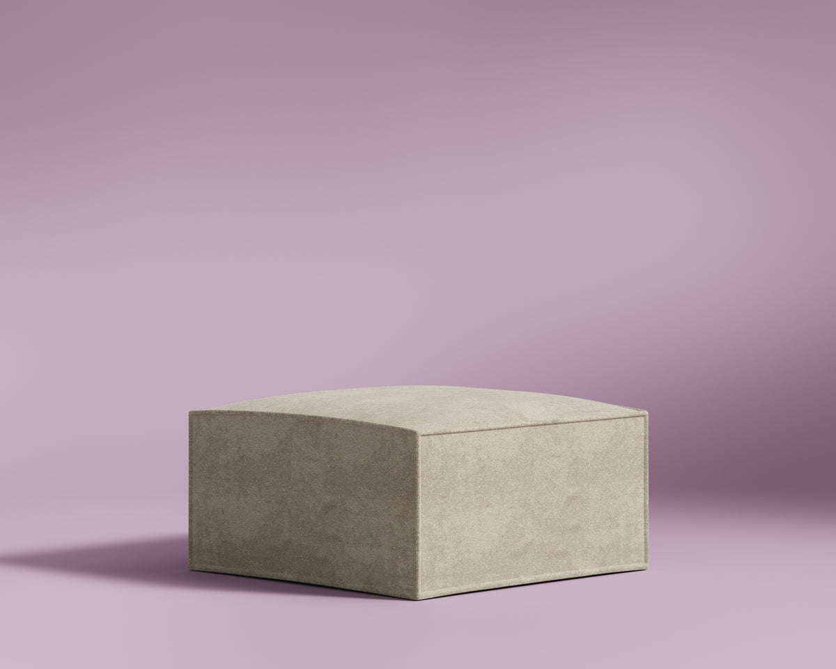 M1 Ottoman Sofa Seat - Performance Weave: Silicon Sand